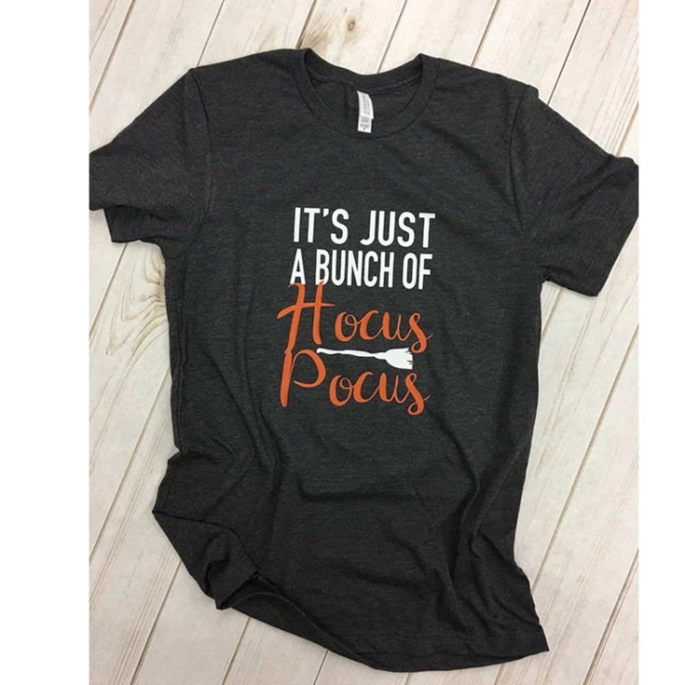 Black Hocus Pocus Halloween T-Shirt Graphic Tee